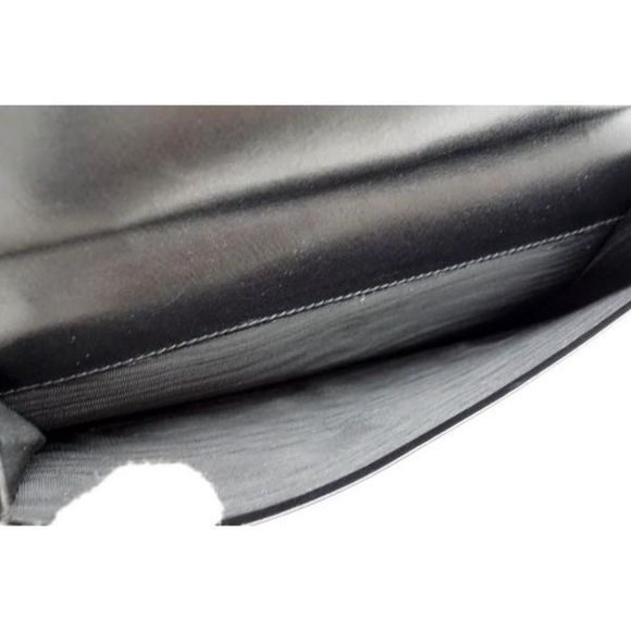 Gucci Vintage Folio Wallet Gold Hardware Crocodile Leather Black - Picture 7 of 9